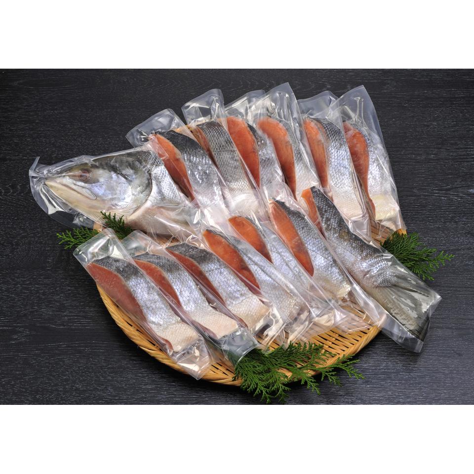 【冬の贈りもの早得】北海道ぎょれん 熟成新巻鮭１ｋｇ　三段仕込み製法（甘塩味） 商品サムネイル